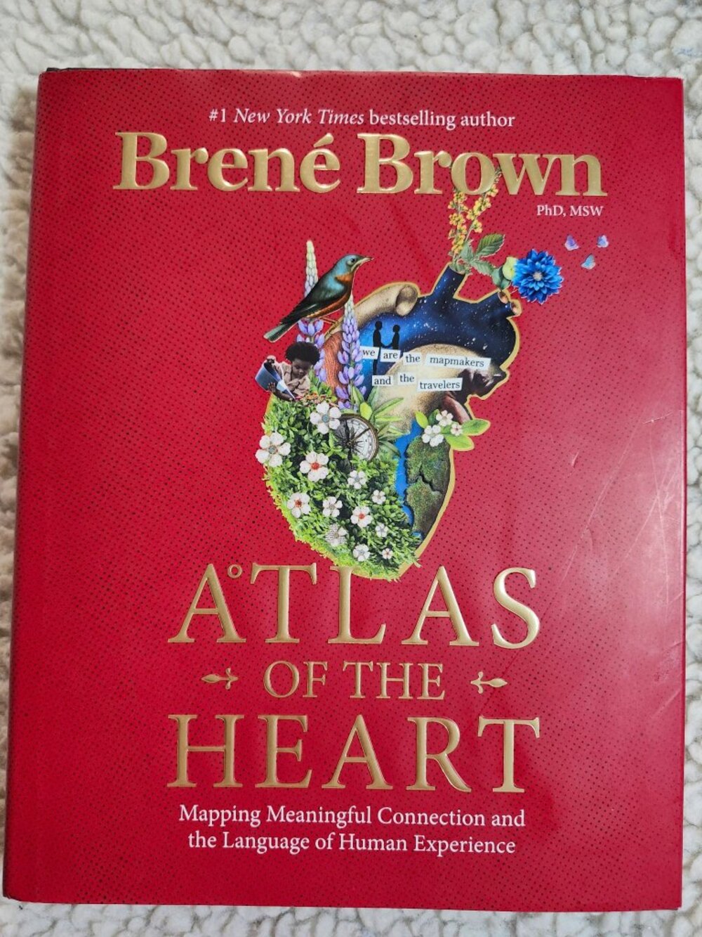 Brene Brown Atlas of the Heart Hardcover 1st Edition 2021 Highlighted & Marked